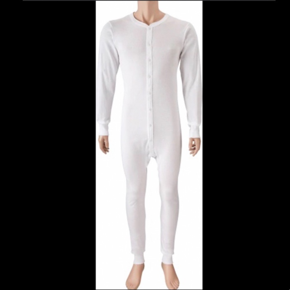 NWOT Montgomery Ward white cotton blend union suit